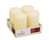 Pillar Candle 4 Pack 48x80 Ivory