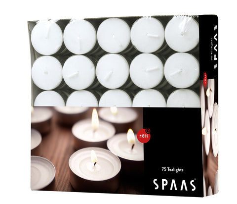 75 Pack Tealight Candles 8 Hour unscented
