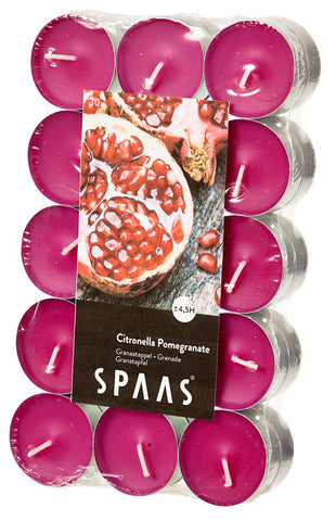 Citronella and Pomegranate 30 Pack Tealight Candles