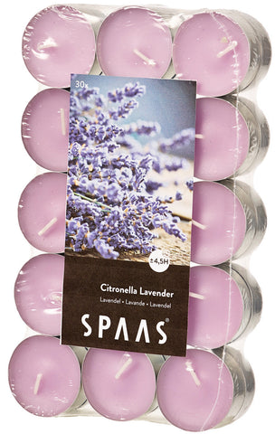 Citronella and Lavender 30 Pack Tealight Candles