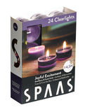 Scented Clear Cup Tealight Candle 24 Pack - Strawberry & Forest Fruits