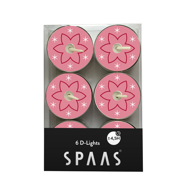 Tealight Candle Table Collection - Pink Flowers