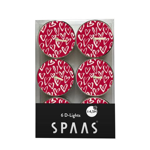 Tealight Candle Table Collection Red love Hearts