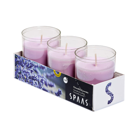 Citronella & Lavender Candle - 3 Candle Pots