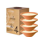 Terracotta Dish Candle 4 Pack