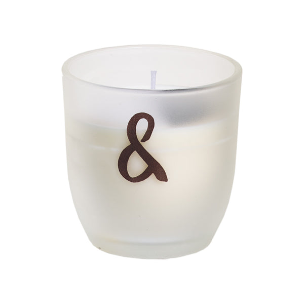 Frosted Glass Candle - &
