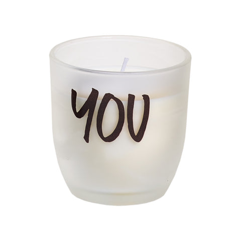 Frosted Glass Candle - You