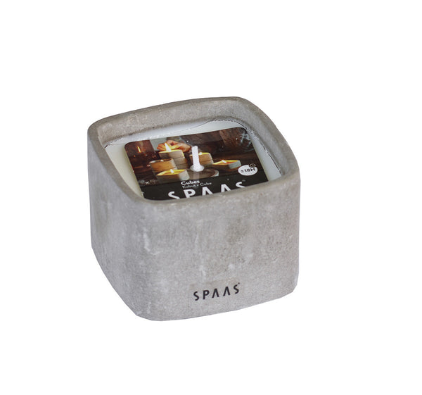 Modern Cement Grey Cube Candles Unscented