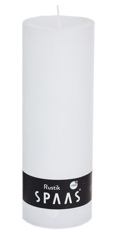 Rustic Pillar Candle 70x190 - White