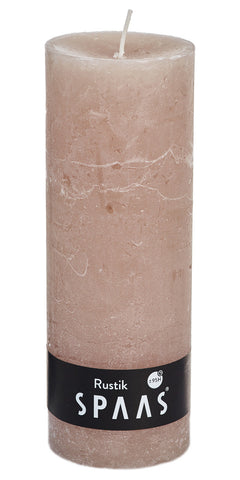 Rustic Pillar Candle 70x190 - Taupe