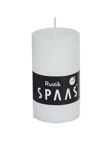 Rustic Pillar Candle 50x80 White