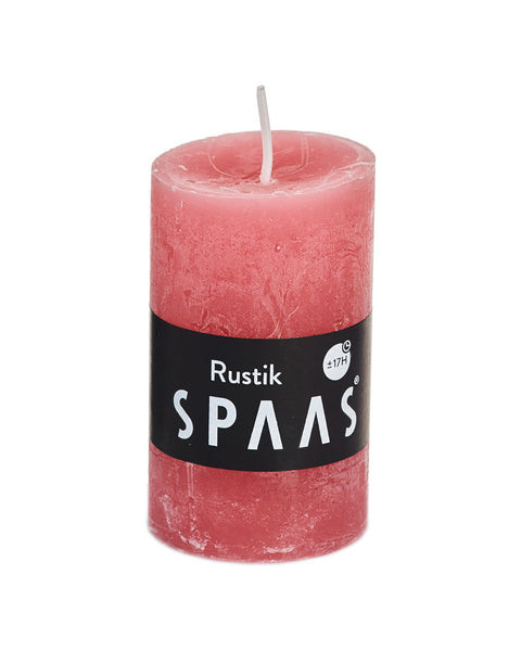 Rustic Pillar Candle 50x80 Rose Blush