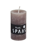 Rustic Pillar Candle 50x80 Taupe