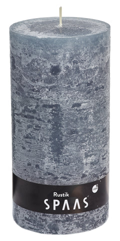 Rustic Pillar Candle 100x200 Grey