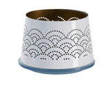 Shade For Scented Glass Candle White Lace