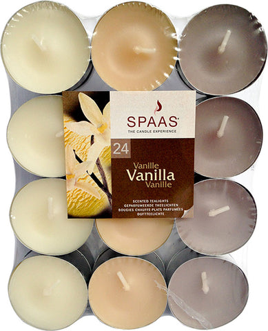 Scented Tealight Candle 24 Pack Vanilla