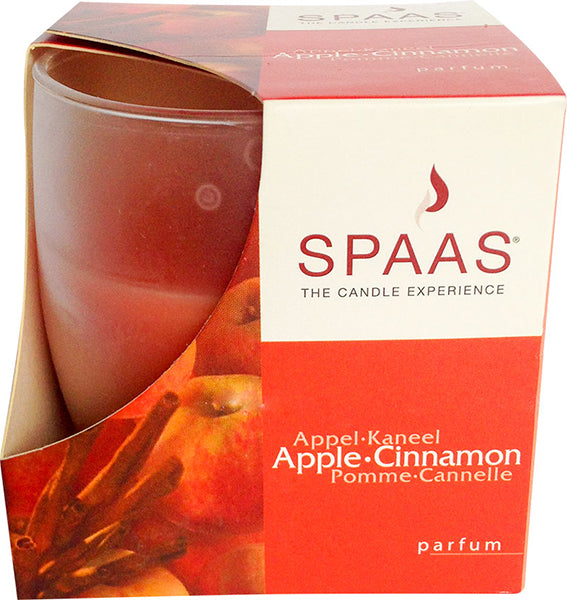 Scented Glass Candle Apple Cinnamon